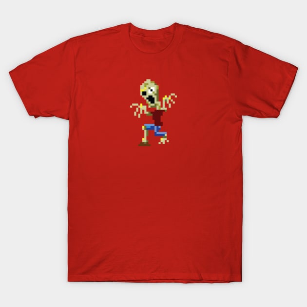 8 Bit Zombie T-Shirt by astrobeef